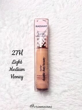 Tarte Shape Tape Radiant Concealer 27H Light Medium Honey Full Size New